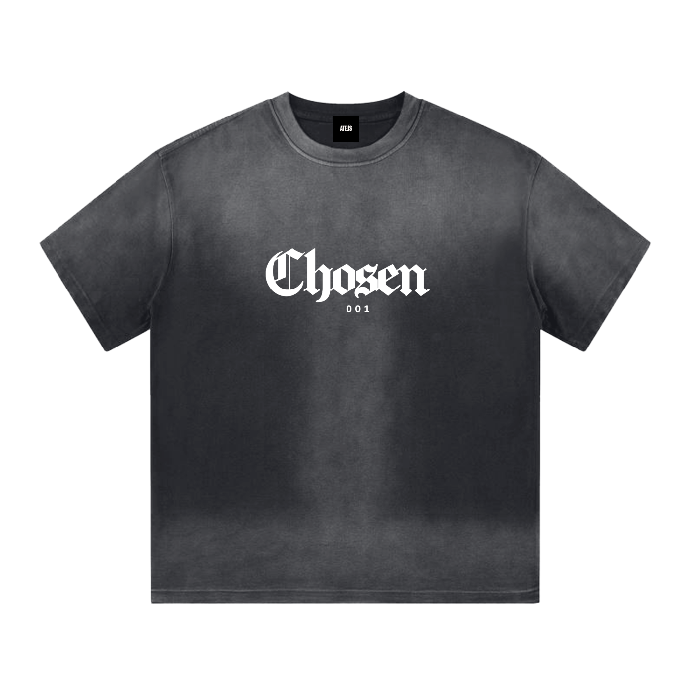 Atelís “CHOSEN 001” I-Shape Gradient Washed T-Shirt — LIMITED EDITION