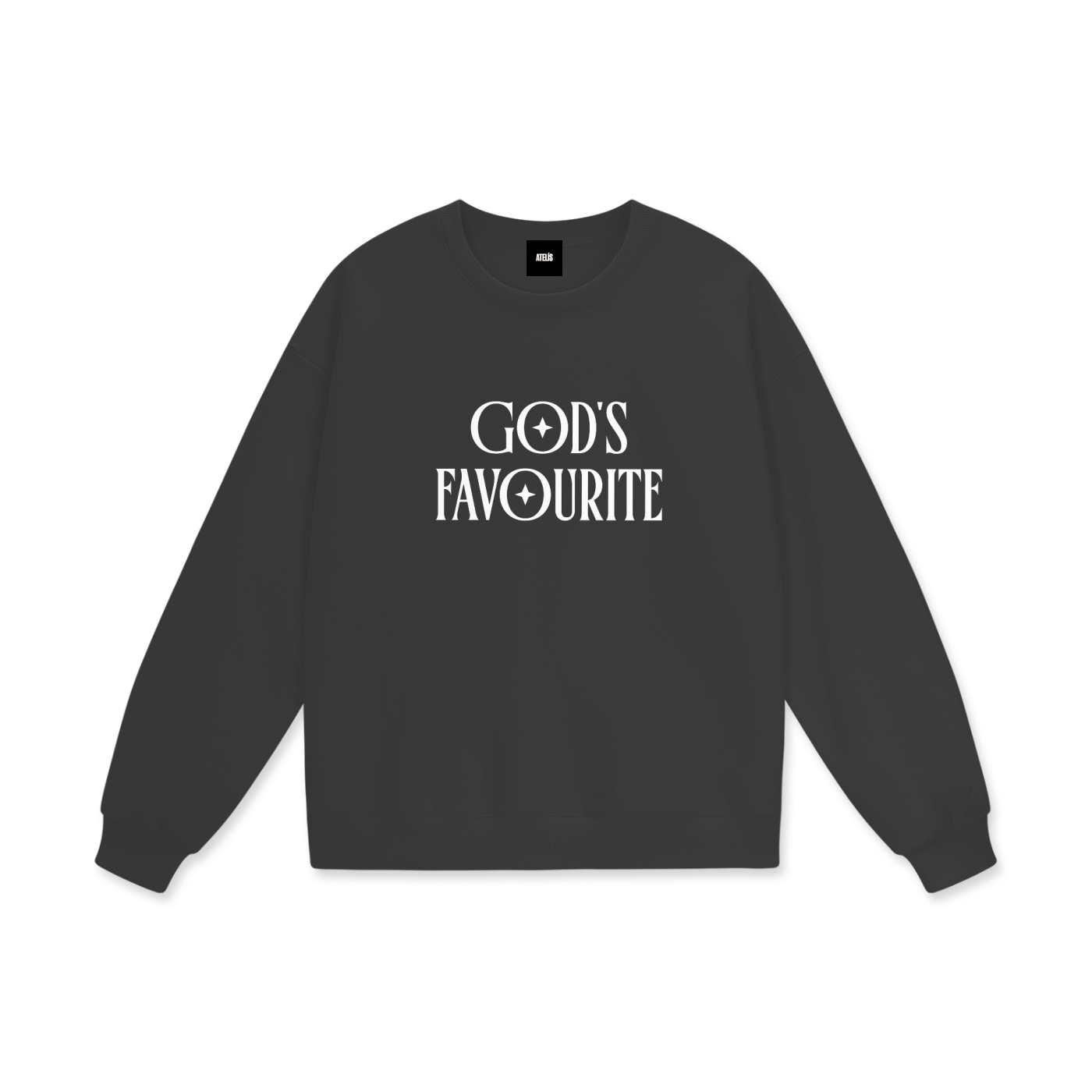 "GOD’S FAVOURITE" — HEAVYWEIGHT DROP SHOULDER SWEATSHIRT