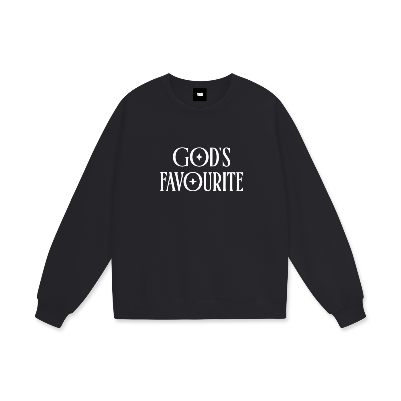 "GOD’S FAVOURITE" — HEAVYWEIGHT DROP SHOULDER SWEATSHIRT