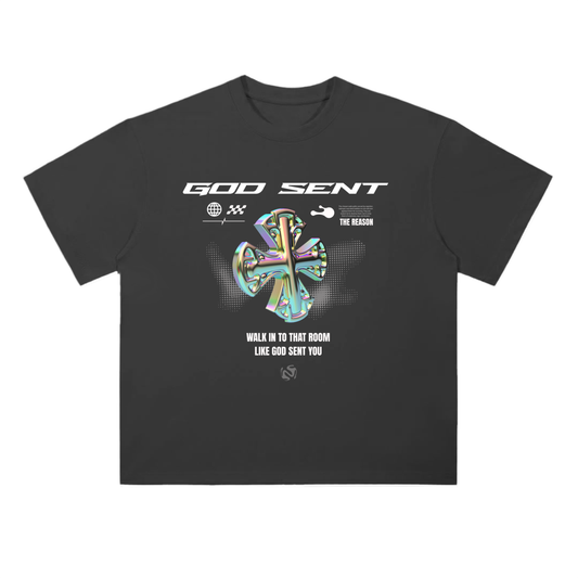 GODSENT™ HEAVYWEIGHT DROP SHOULDER TEE