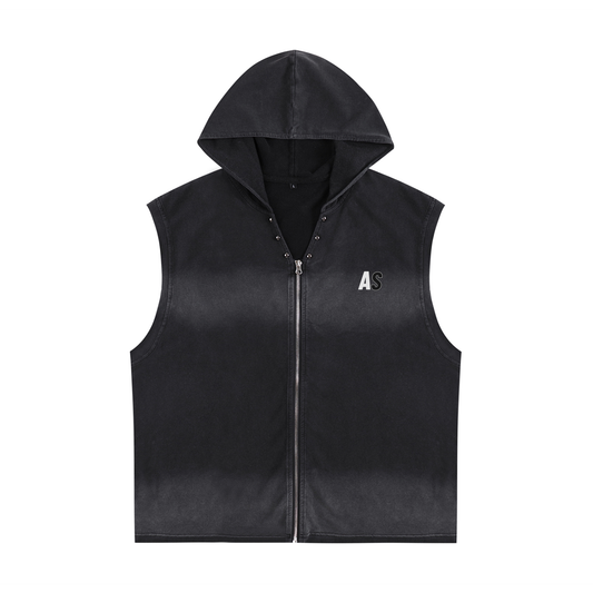 Atelís Vintage Washed Unisex Zip-Up Hoodie