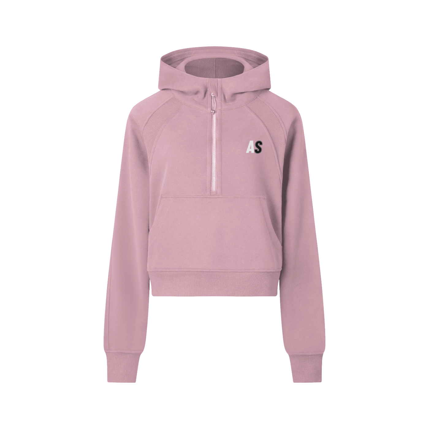 AURORA ZIPFORM™ Cropped Half-Zip Hoodie
