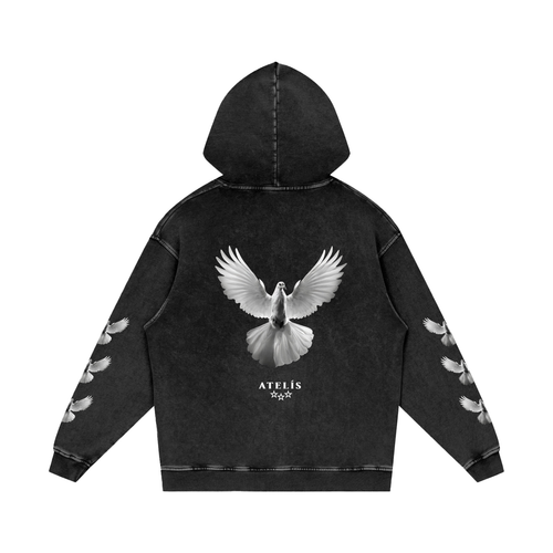 Ascension Hoodie in Black by Atelis Studios 
