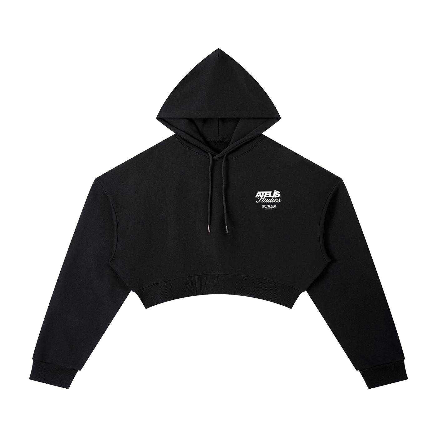 ATELÍS™ “HIGH STANDARDS CLUB” Essential Cropped Hoodie