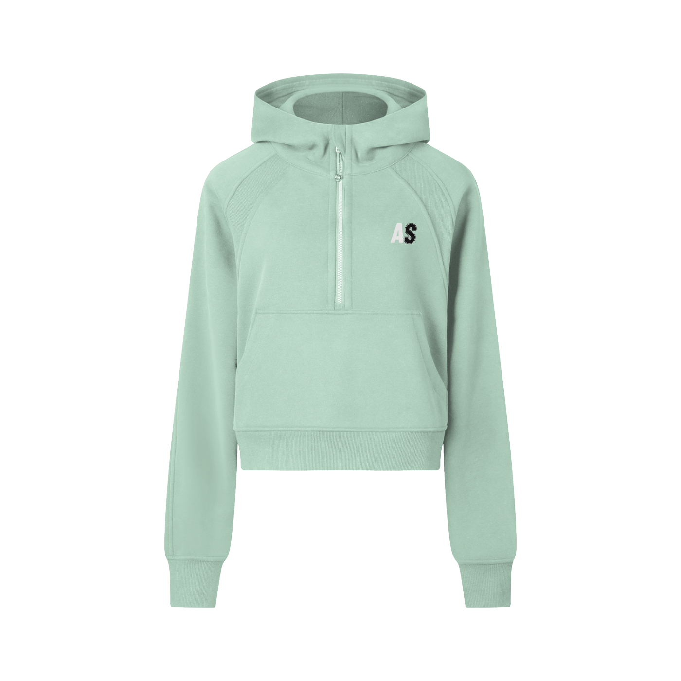 AURORA ZIPFORM™ Cropped Half-Zip Hoodie