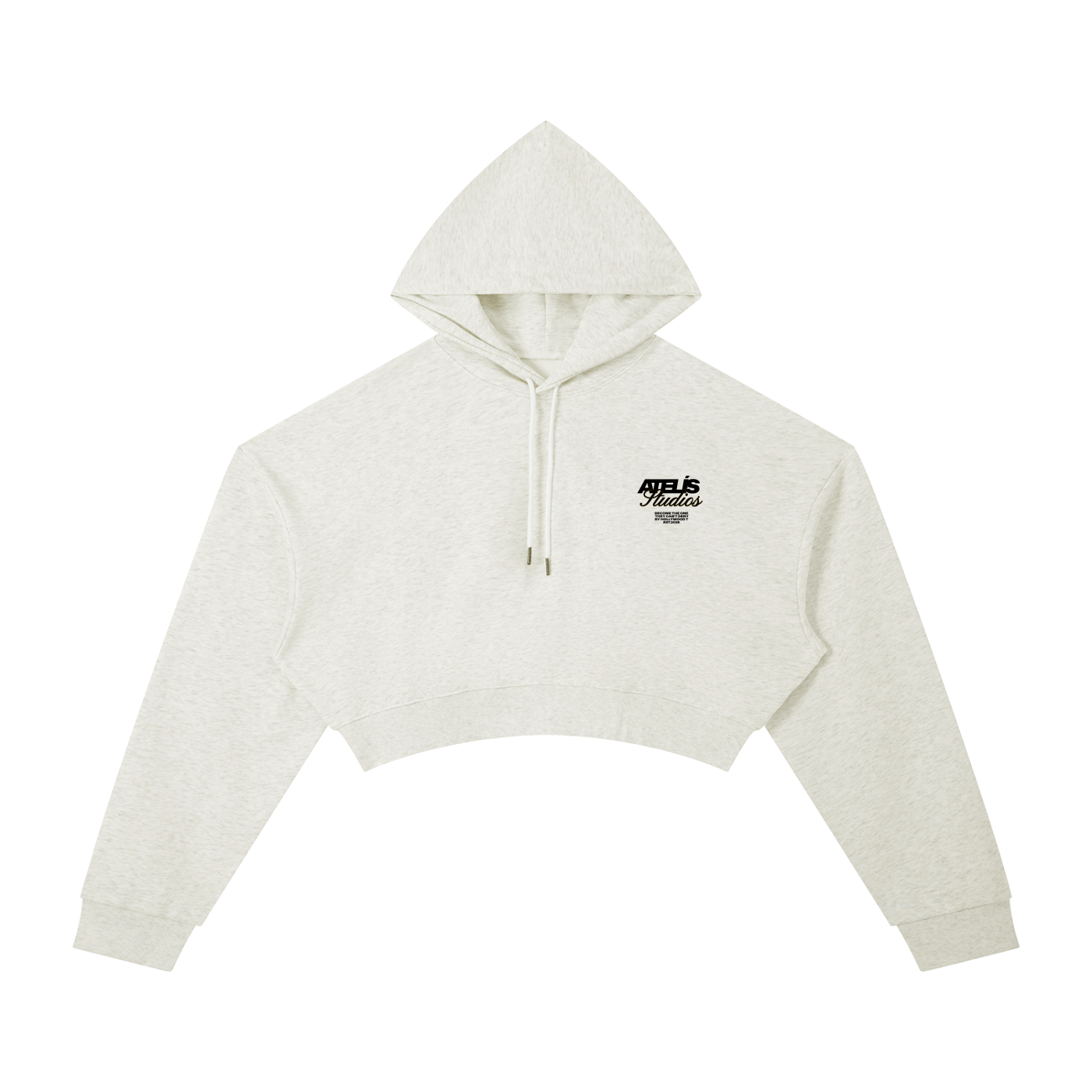 ATELÍS™ “HIGH STANDARDS CLUB” Essential Cropped Hoodie