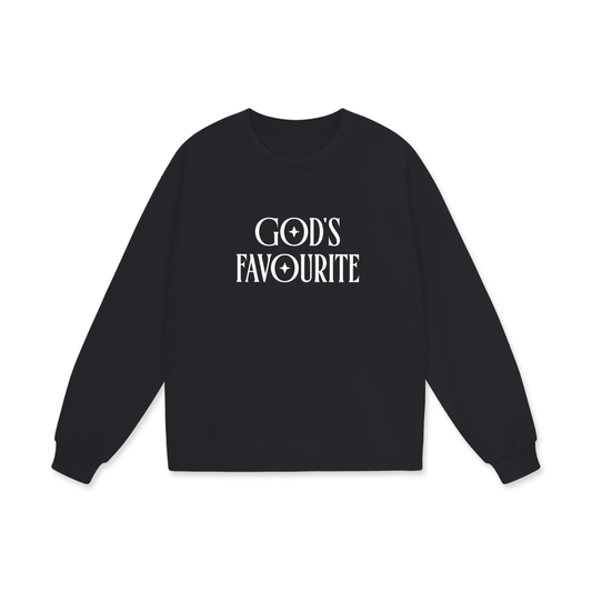 "GOD’S FAVOURITE" — HEAVYWEIGHT DROP SHOULDER SWEATSHIRT